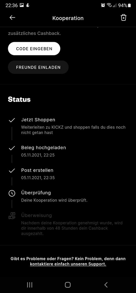 12 Yamuntu App - Ueberpruefung von Beleg und Post 12 Yamuntu App - Ueberpruefung von Beleg und Post