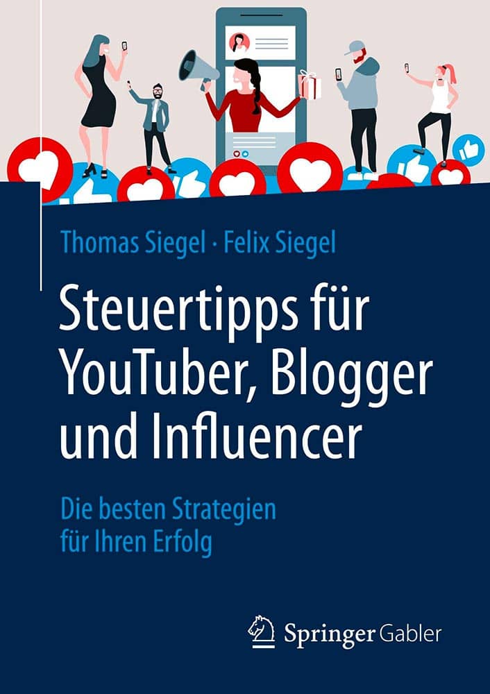 Cover Buch Steuertipps für YouTuber, Blogger und Influencer