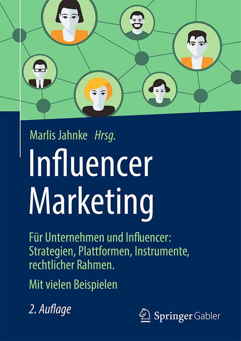Buchcover Influencer Marketing von Marlis Jahnke